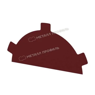 Заглушка конька круглого простая Металл Профиль Norman 0,5 Заглушка конька круглого простая Металл Профиль Norman 0,5