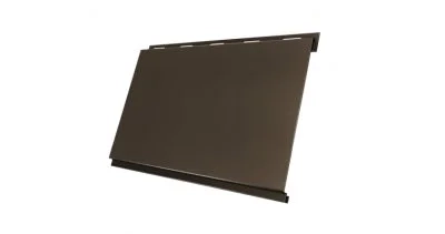 Металлическая фасадная панель Гранд Лайн (Grand Line) Вертикаль Classic 0,5 Rooftop Matte (Стальной бархат)