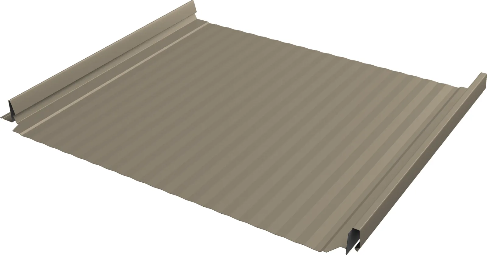 Кликфальц Гранд Лайн (Grand Line) Pro Gofr Satin 0,5 RAL 1015 (светлая слоновая кость)