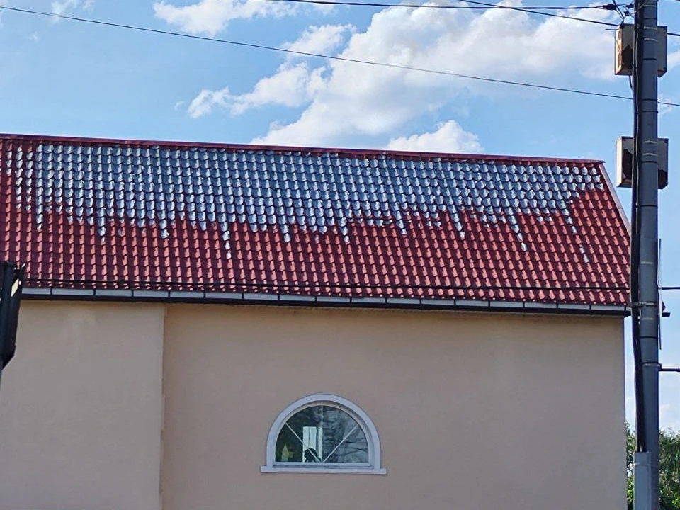 Облезание краски с некачественой металлочерепицы