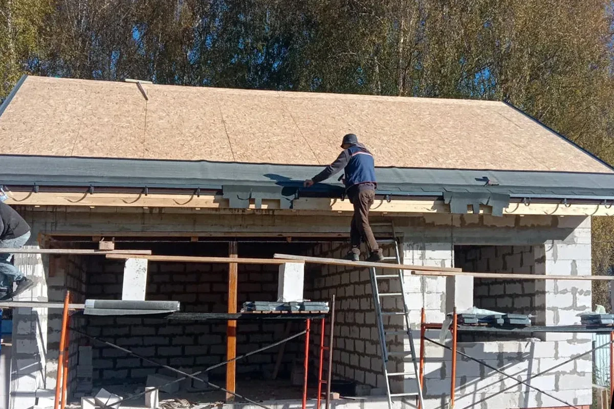 Монтаж мягкой кровли