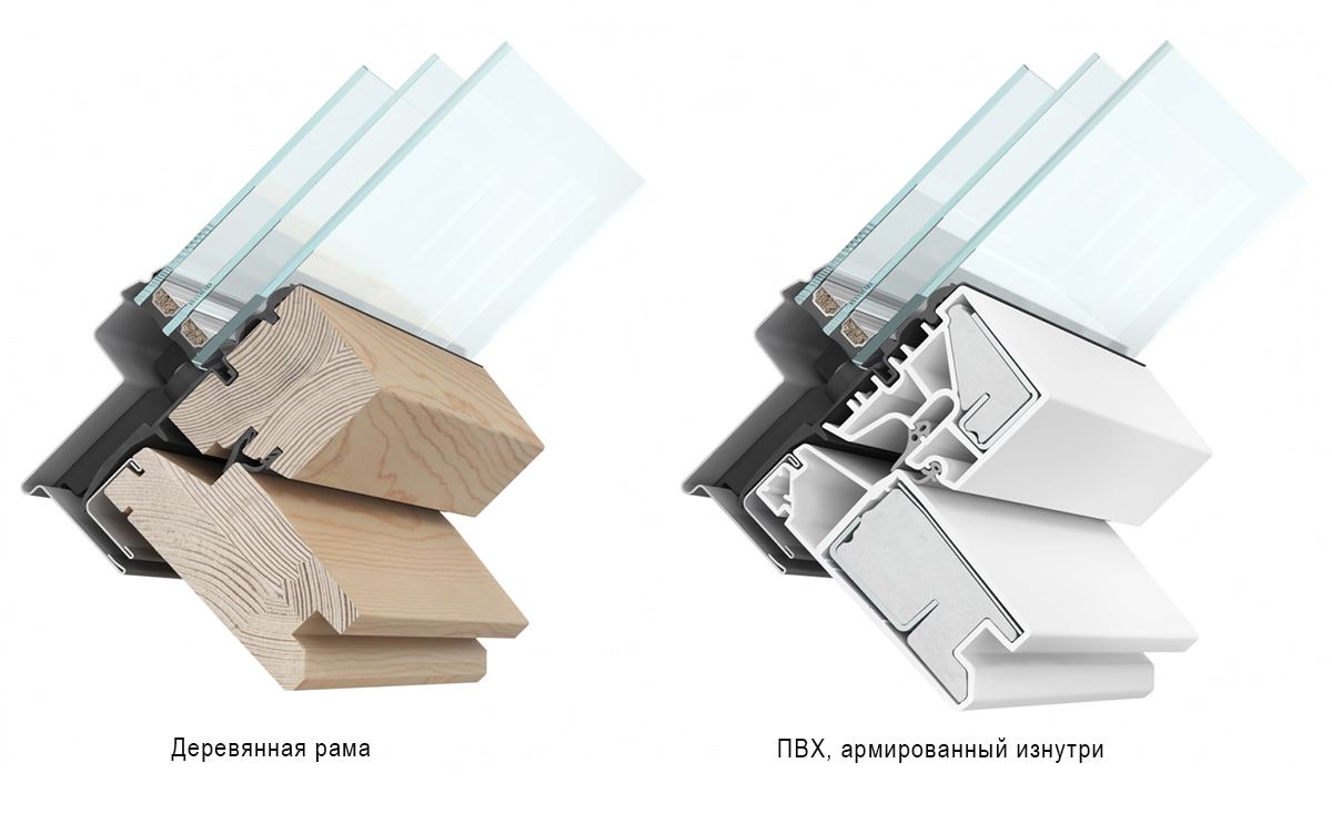 Сравнение деревянной и пластиковой рамы
