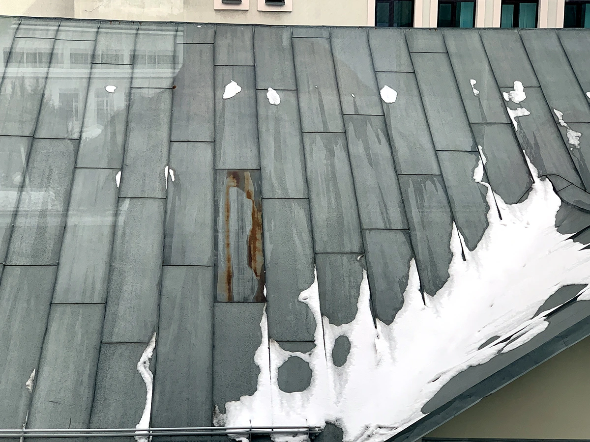 Появление ржавчины на кровле