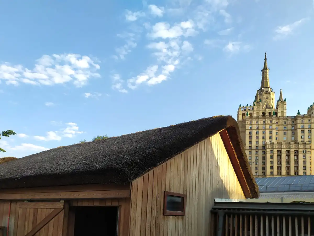 Экологичная кровля из соломы
