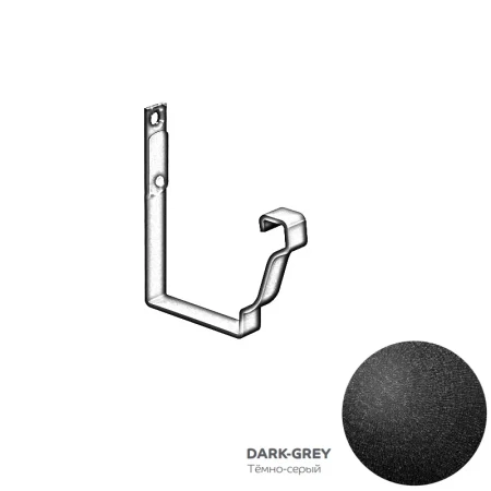 Крюк желоба карнизный 120x86x146 мм Металл Профиль FORAMINA FREEZE QUADRO 3,0 DarkGrey
