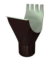 Воронка желоба d-125x90 мм Grand Line Optima Matt Полиэстер Matt 0,55 RAL 8017