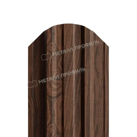 Прямоугольный Trapeze Ecosteel Matt двухсторонний 0,5 Мореный дуб фигурный