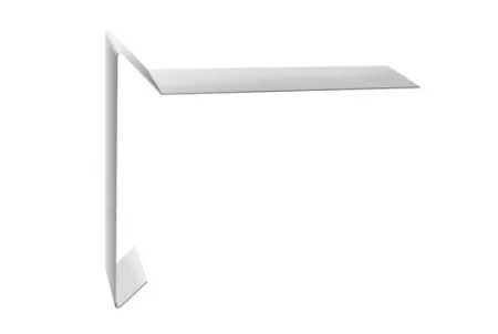 Планка ветровая для мягкой кровли Grand Line 100x20x100 0,45 Полиэстер цвет RAL 9003