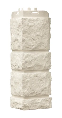 Угол пластиковой фасадной панели Grand Line Камелот Classic (молочный)