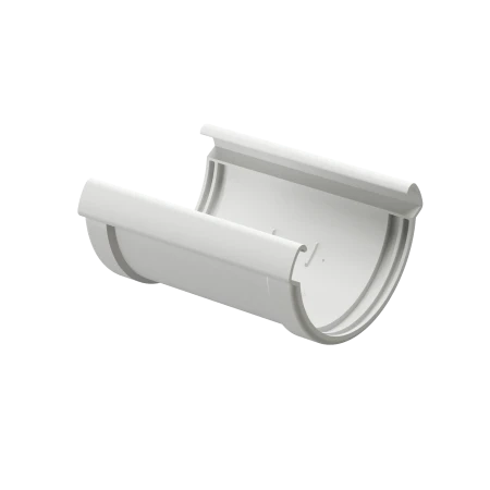 Соединитель желоба d-141 мм ПВХ Döcke Lux пломбир RAL 9003