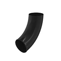 Колено стока (отвод трубы) d-90 мм Аквасистем Комфорт Полиэстер 0,55 RAL 9005