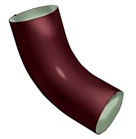 Колено трубы d-90 мм 60 гр. Grand Line PE Полиэстер двухсторонний 0,6 RAL 3005