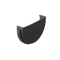 Заглушка желоба d-120 мм ПВХ Döcke Standard серая RAL 7024