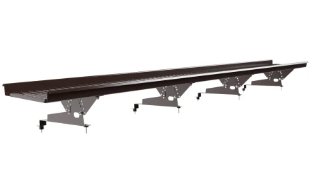 Для металлочерепицы с высотой ступеньки 400 мм 3 м, Ral 8017