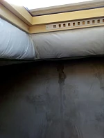 Монтаж мансардного окна Fakro FTP-V U3 Profi, утепление откоса