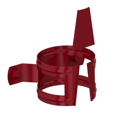 Кронштейн трубы на дерево d-100 мм Металл Профиль FORAMINA PUR Purman двухсторонний 0,6 RAL 3005