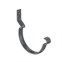 Крюк желоба d-125 мм усиленный короткий Аквасистем Премиум PU 4,0 RAL 7024