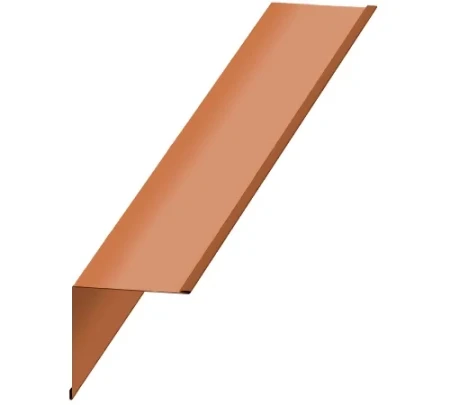 Планка угла внутреннего Металл Профиль 115x115x2000 0,5 AGNETA цвет Copper