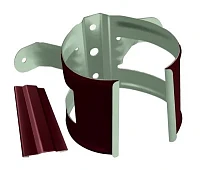 Кронштейн трубы на дерево d-90 мм Grand Line PE Полиэстер двухсторонний 0,6 RAL 3005