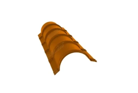 Планка конька полукруглого Grand Line 0,45 Полиэстер цвет RAL 2004 Планка конька полукруглого Grand Line 0,45 Полиэстер цвет RAL 2004