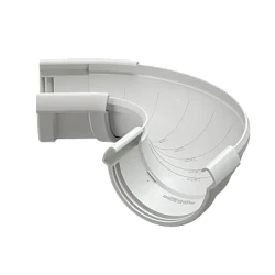 Угол желоба регулируемый d-141 мм 90-160° ПВХ Döcke Lux