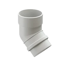 Колено трубы d-100 мм 45° ПВХ Döcke Lux