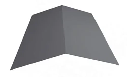 Планка конька плоского простая Металл Профиль 115x115x2000 Полиэстер 0,45