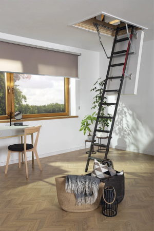 Чердачная люк-лестница Fakro LMT супертеплоизоляционная   фото