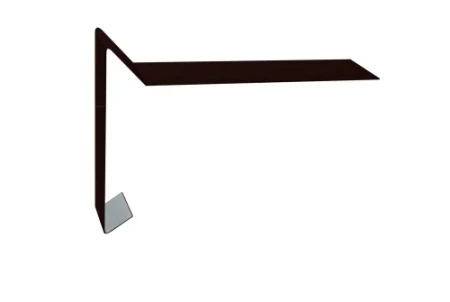 Планка ветровая для мягкой кровли Grand Line 100x20x70 0,5 Satin цвет RR 32