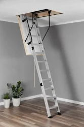 Чердачная люк-лестница Oman алюминиевая складная 3-х секционная Alu Profi Polar Чердачная люк-лестница Oman алюминиевая складная 3-х секционная Alu Profi Polar