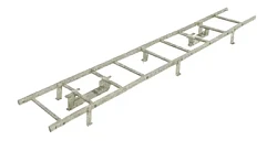 Кровельная лестница Borge для фальцевой кровли 2,7 м Оцинкованная