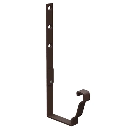 Крюк желоба длинный 120x86x295 мм Металл Профиль Бюджет 3,0 Ral 8017