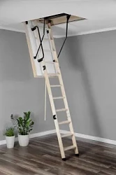 Чердачная люк-лестница Oman складная 3-х секционная противопожарная Polar EI45 Чердачная люк-лестница Oman складная 3-х секционная противопожарная Polar EI45