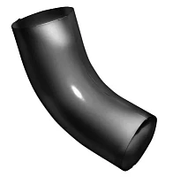 Колено трубы d-90 мм 60 гр. Grand Line GL PU Полиуретан 0,6 RAL 9005