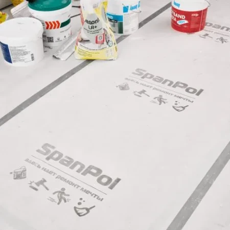 Укрывной материал для пола SpanPol Защитный укрывной материал  25 м   фото