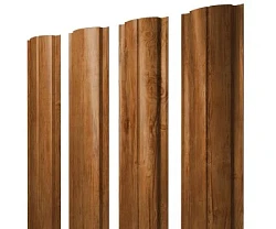 Штакетник Grand Line Полукруглый Slim Print Premium 0,45 прямой