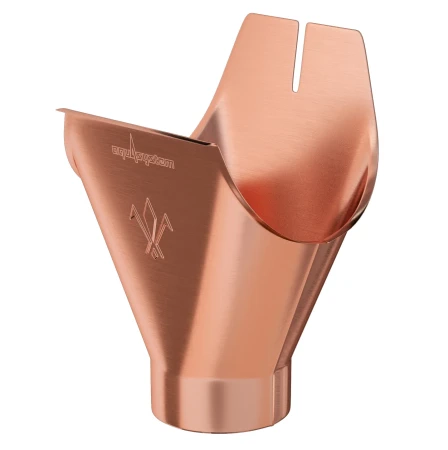 Воронка желоба выпускная d-125x90 мм Aquasystem Элит 0,6 медный