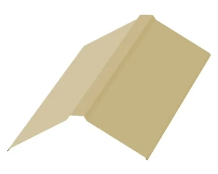 Планка конька плоского Металл Профиль 150x150x2000 0,5 Norman цвет RAL 1014 Планка конька плоского Металл Профиль 150x150x2000 0,5 Norman цвет RAL 1014