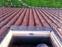 Готовое мансардное окно в металлочерепице, Репино