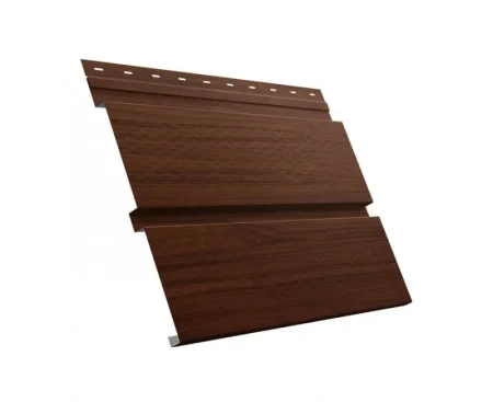 Металлический софит Grand Line Квадро Брус Print Elite 0,45 с полной перфорацией Choco Wood Металлический софит Grand Line Квадро Брус Print Elite 0,45 с полной перфорацией Choco Wood