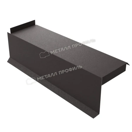 Планка сегментная торцевая левая Металл Профиль 350 мм 0,5VikingMP E цвет RAL 8019