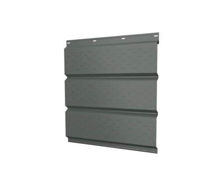 Металлический софит Grand Line Полиэстер 0,45 с полной перфорацией Ral 7005