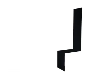 Планка примыкание боковое фальц Grand Line 0,45 Drap цвет RAL 9005