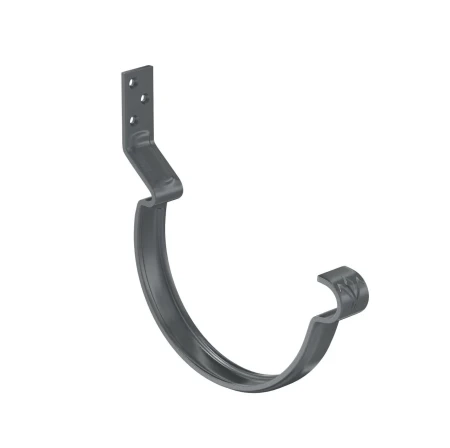 Крюк желоба d-150 мм усиленный короткий Aquasystem Premium Pural 4,0 RAL 7024