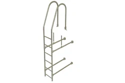 Фасадная лестница Borge верхняя секция 1,8 м Оцинкованная
