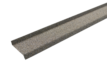 Планка цокольная Hauberk (гранулят) серо-бежевый
