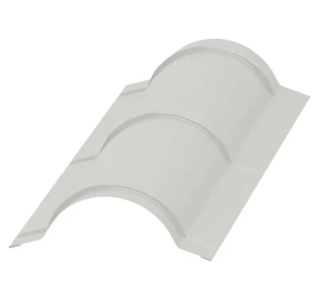 Планка конька круглого Металл Профиль R110x2000 0,45 Полиэстер цвет RAL 9002