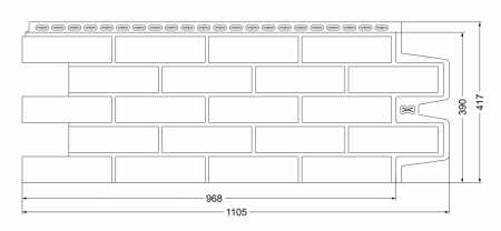 Пластиковая фасадная панель Grand Line Клинкерный кирпич Classic   фото