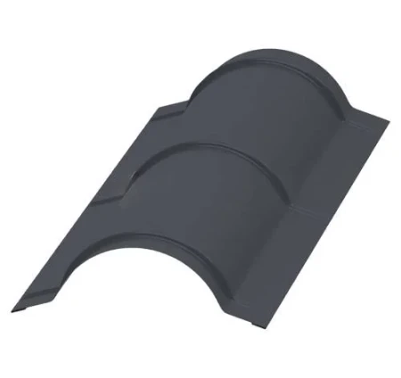 Планка конька круглого Металл Профиль R110x2000 0,50 PURMAN цвет RAL 7024