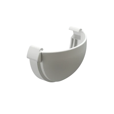 Заглушка желоба ПВХ Döcke Lux пломбир RAL 9003